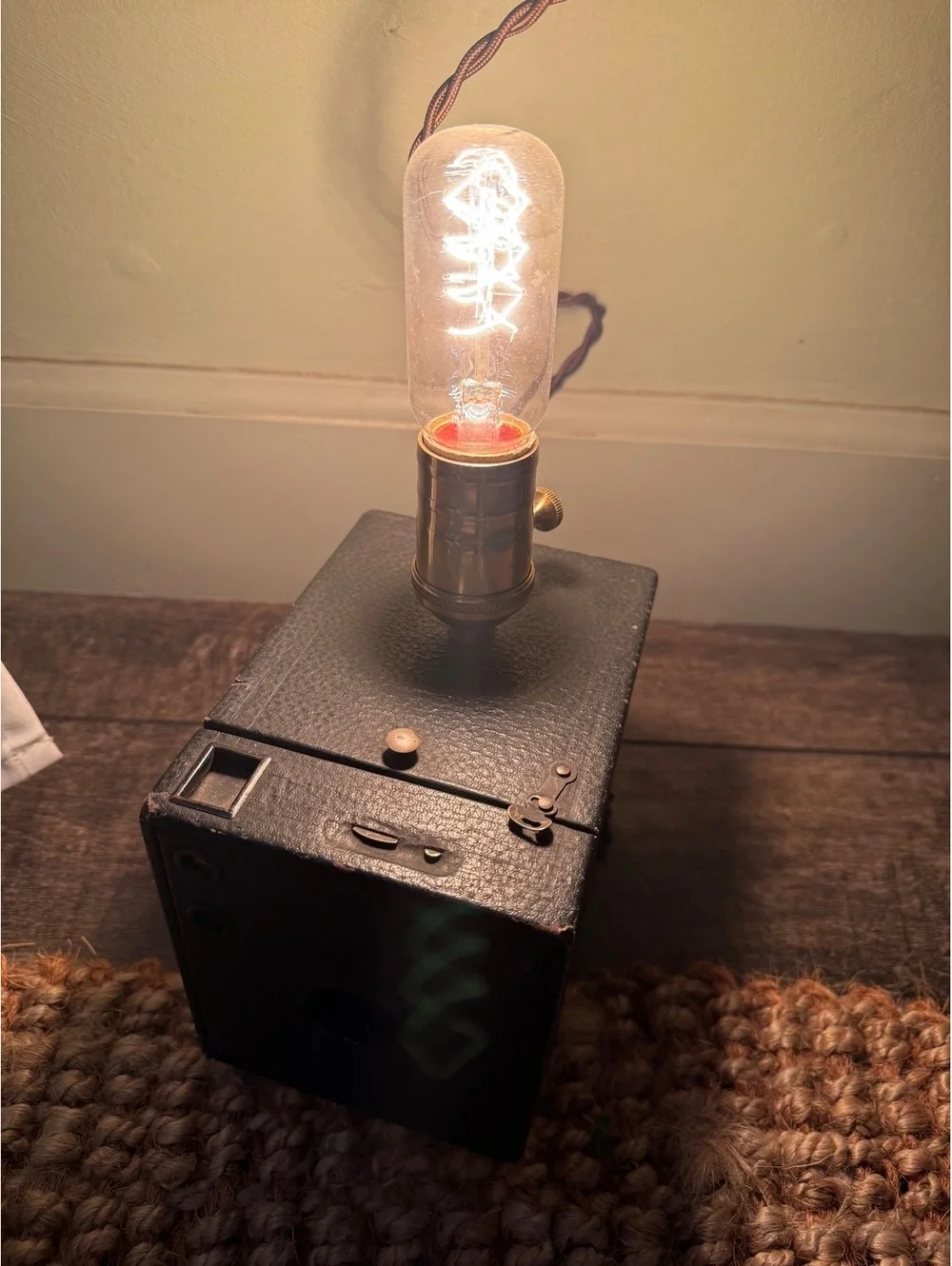 Antique 1900's Kodak  Camera Table Lamp